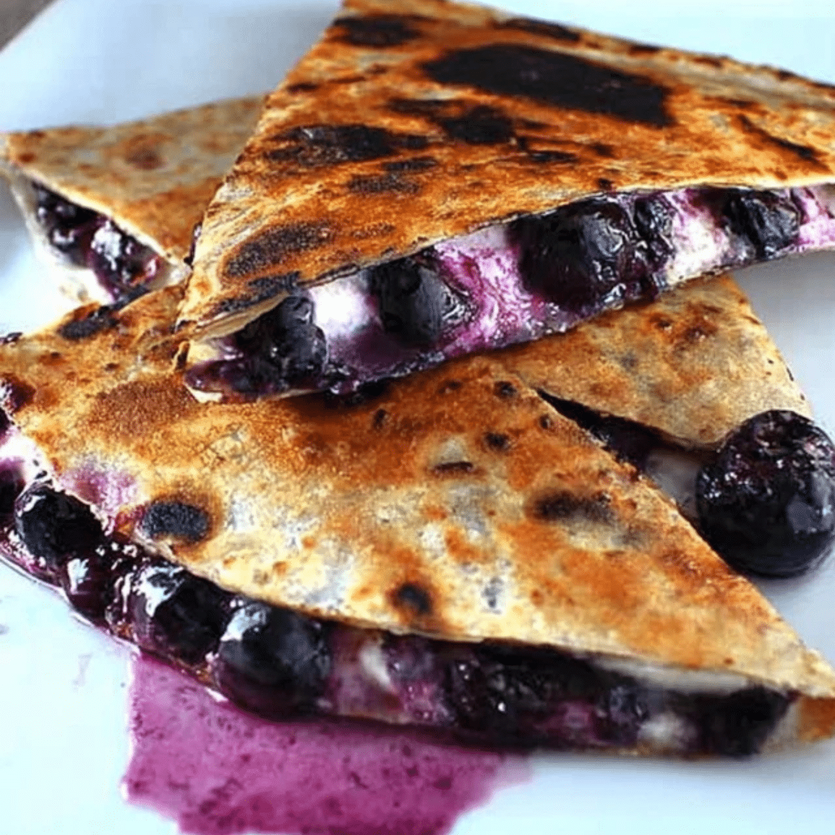 Blueberry Breakfast Quesadilla