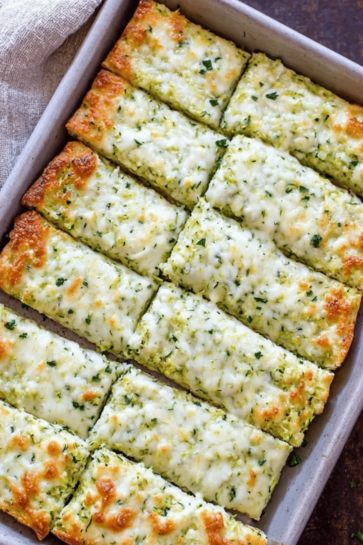 Cheesy Zucchini Breadsticks