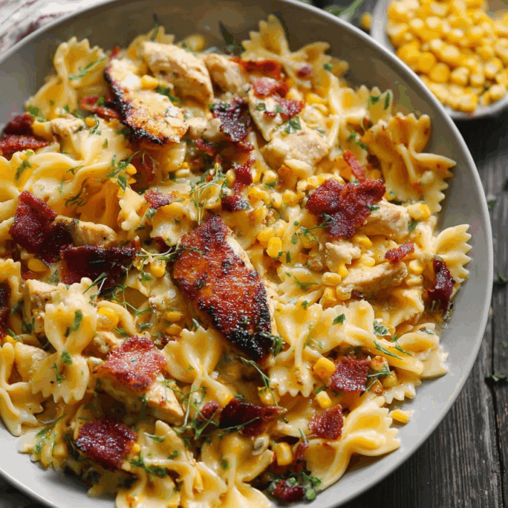 Creamy Chicken and Corn Pasta