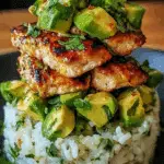 Honey Lime Chicken & Avocado Rice Stack