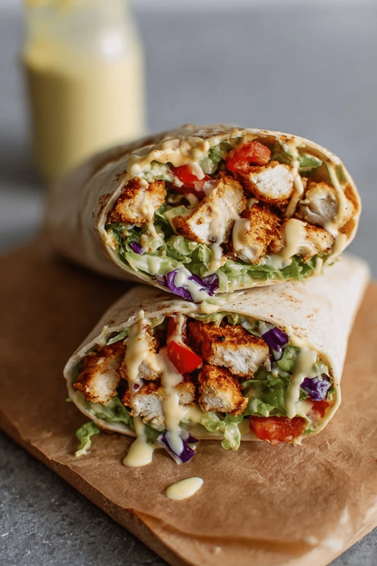 Honey Mustard Chicken Wraps