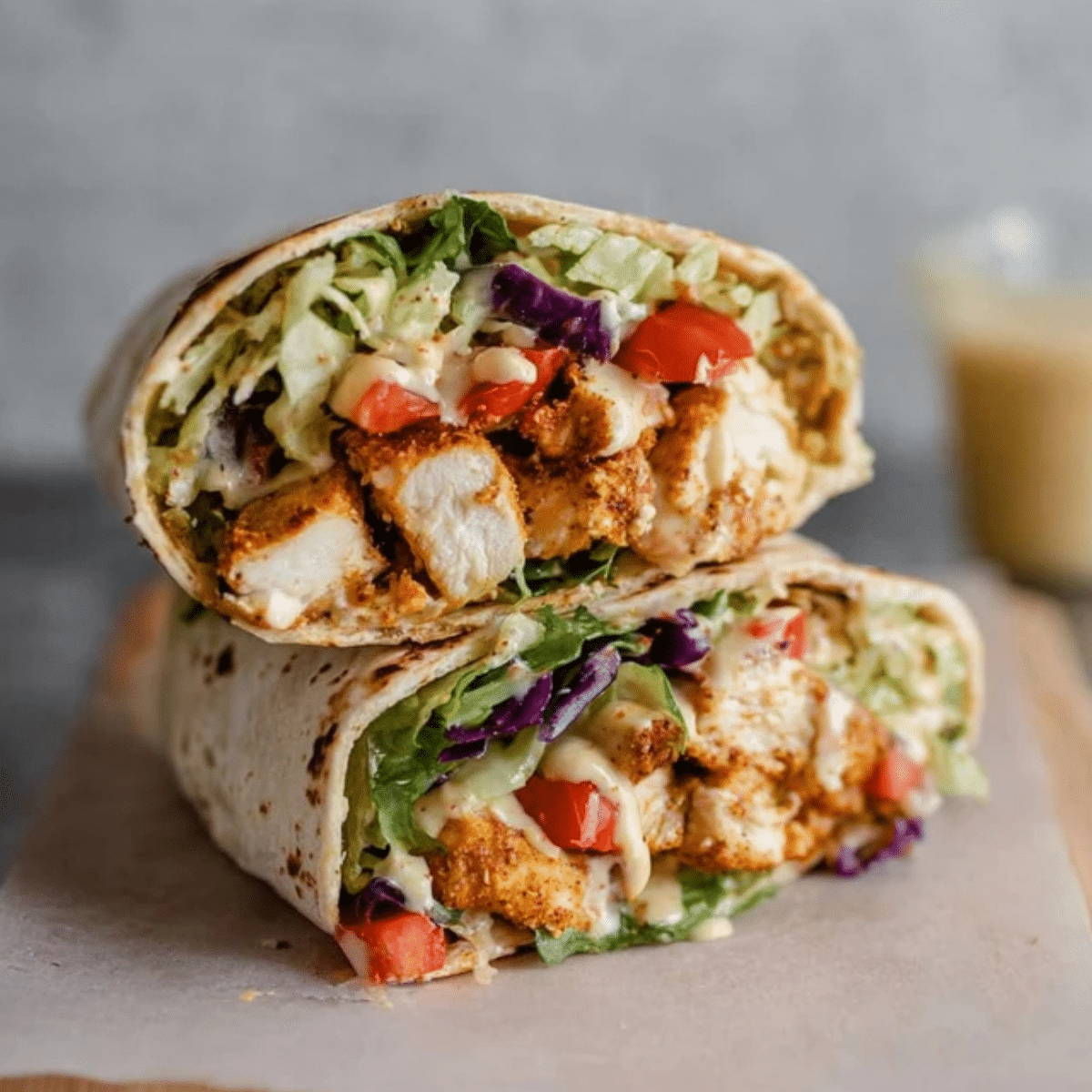 Honey Mustard Chicken Wraps