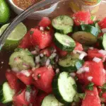 Mexican Watermelon Cucumber Salad