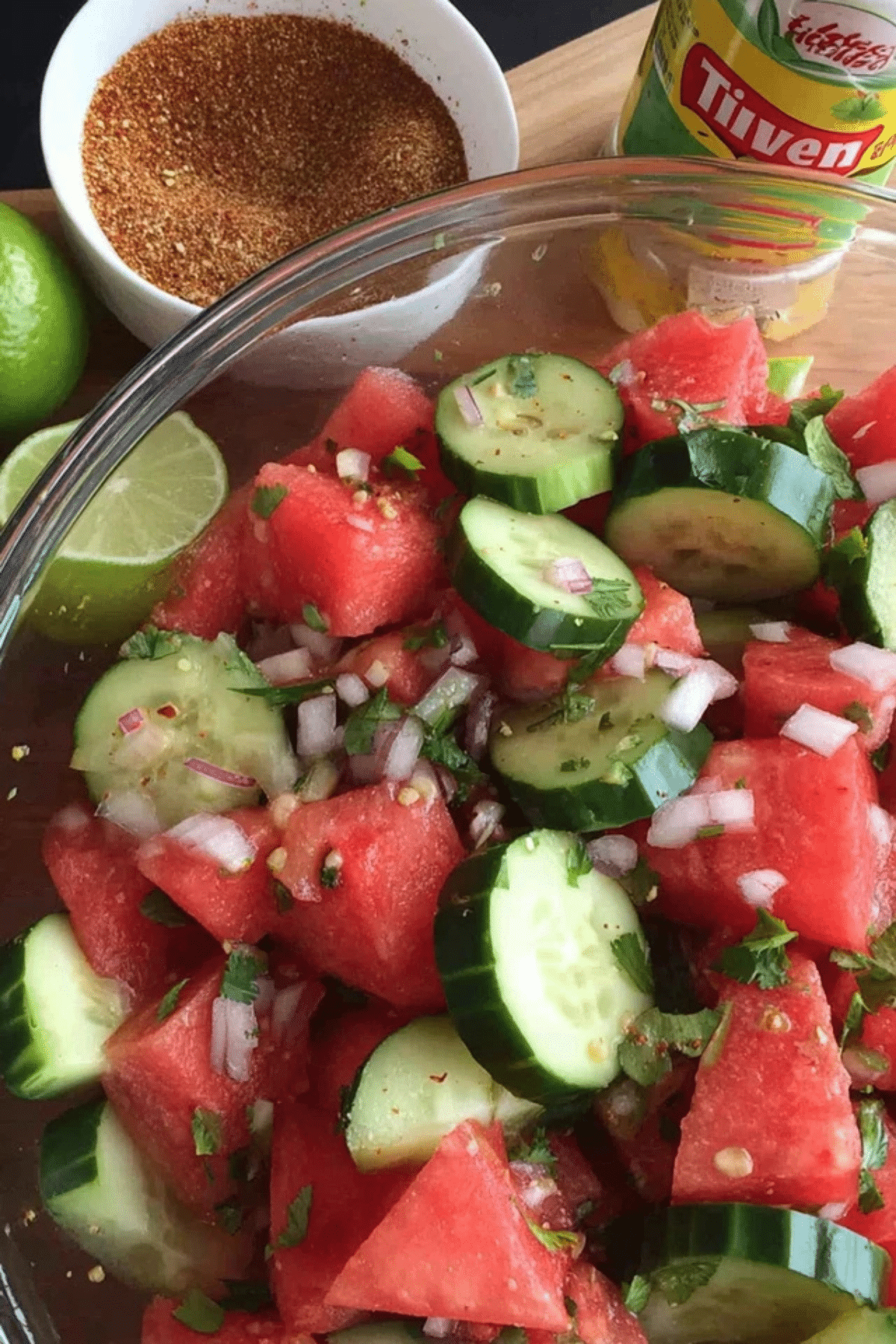 Mexican Watermelon Cucumber Salad