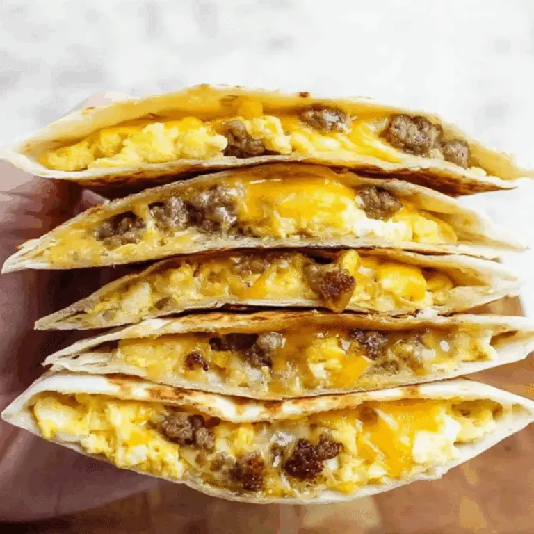 Sausage and Egg Breakfast Quesadillas