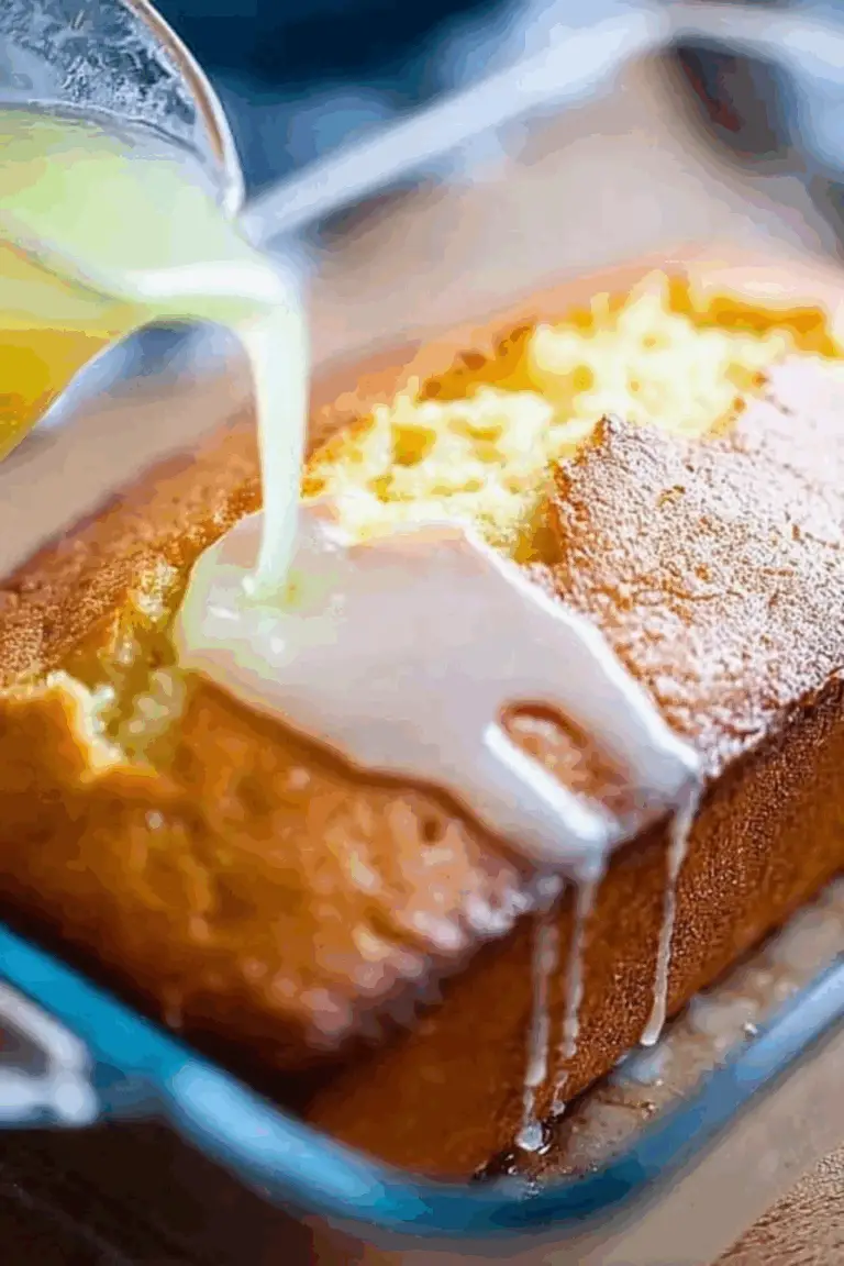 lemon bread with glaze