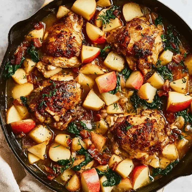 Apple Chicken Recipe with Bacon and Potatoes