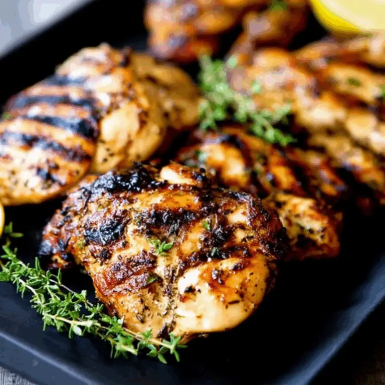 Apple Cider Thyme Grilled Chicken