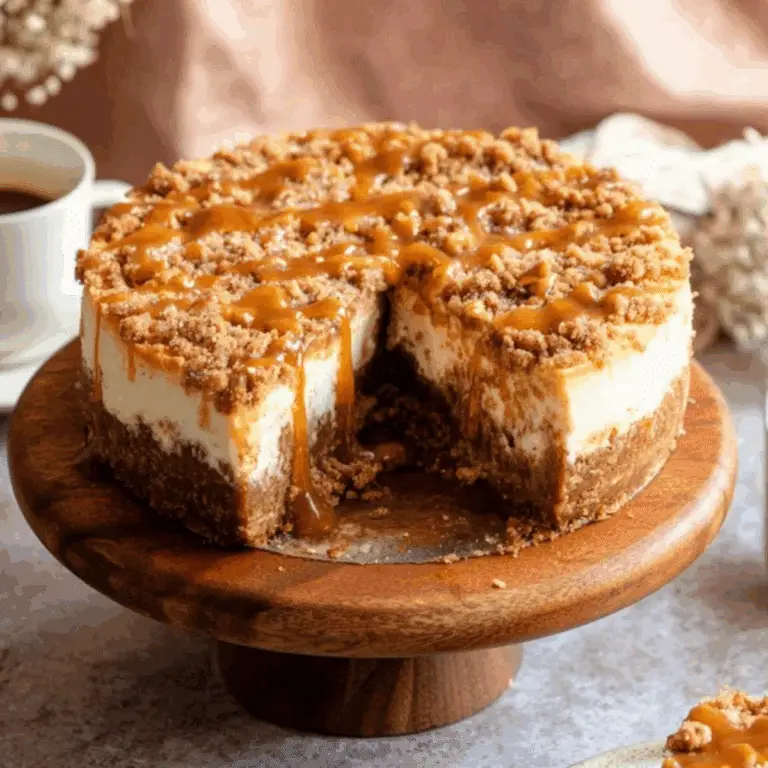 Apple Crumble Cheesecake