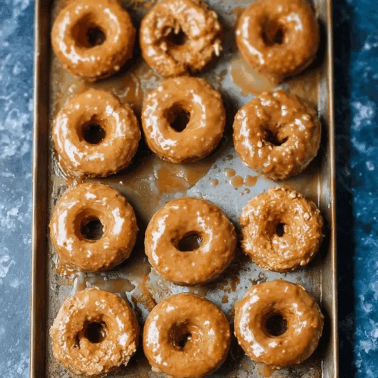 Baked Pumpkin Donuts with Maple Glaze