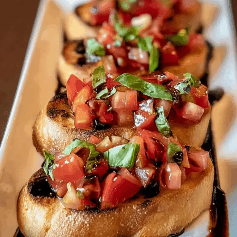 Bruschetta with Balsamic Glaze