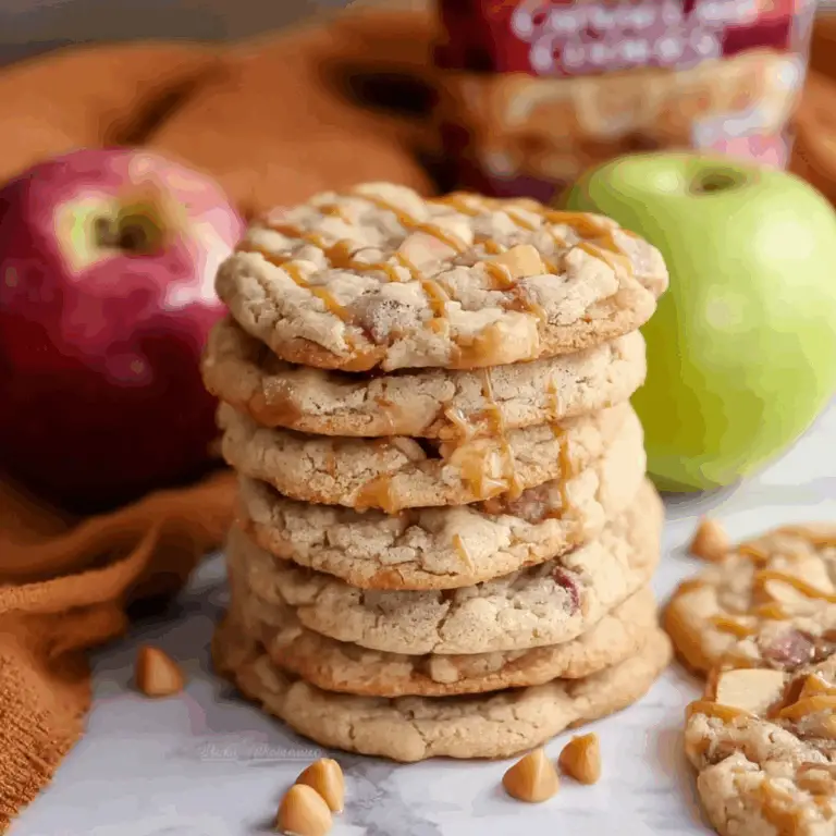 Caramel Apple Cider Cookies