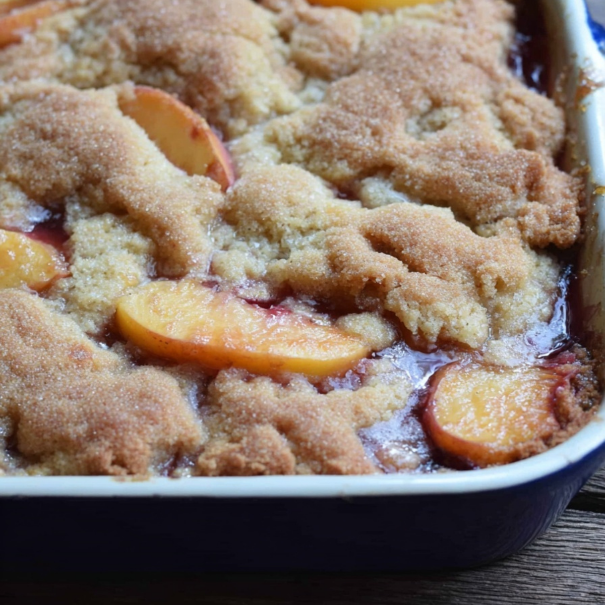 Cinnamon Sugar Nectarine Cobbler