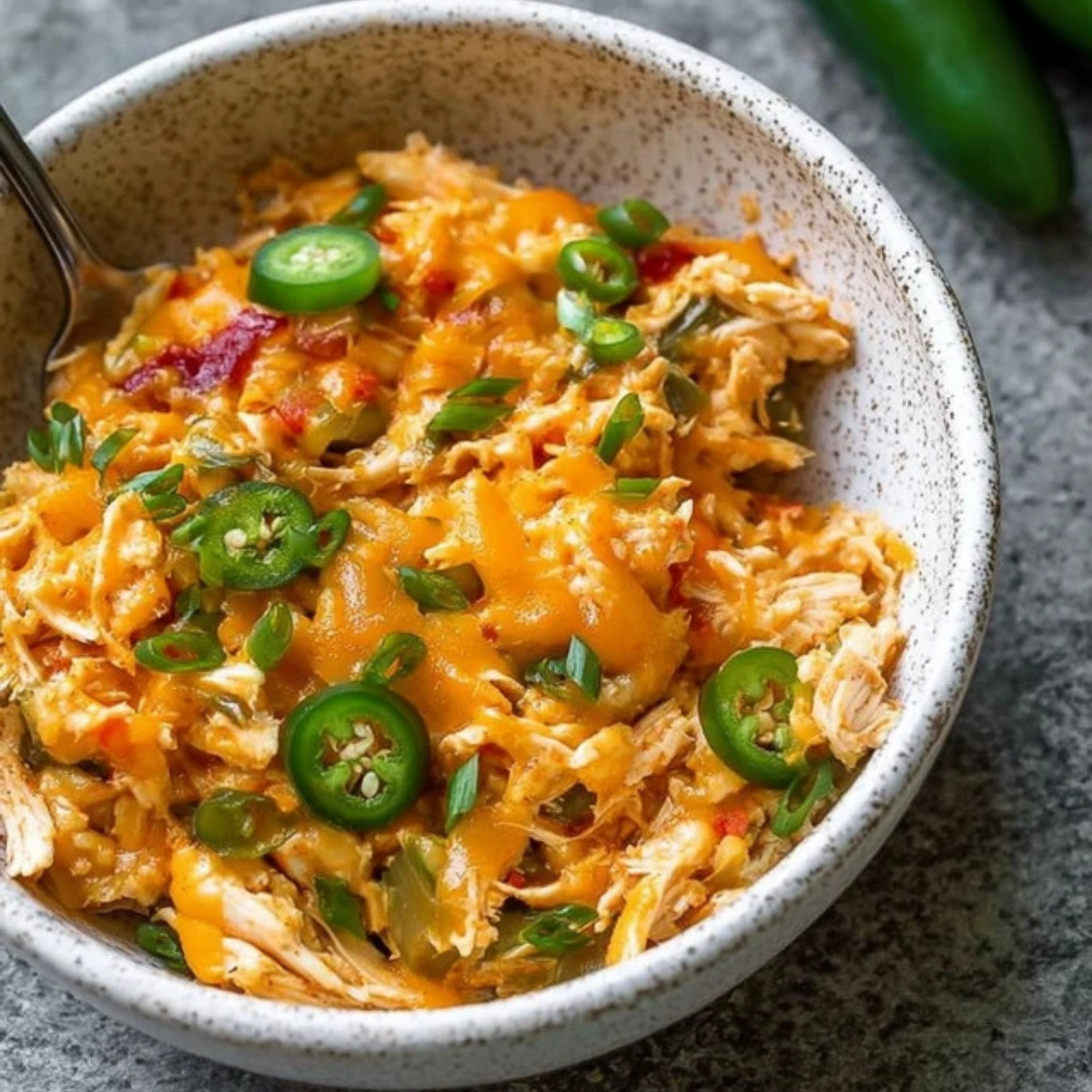 Jalapeño Buffalo Chicken Casserole