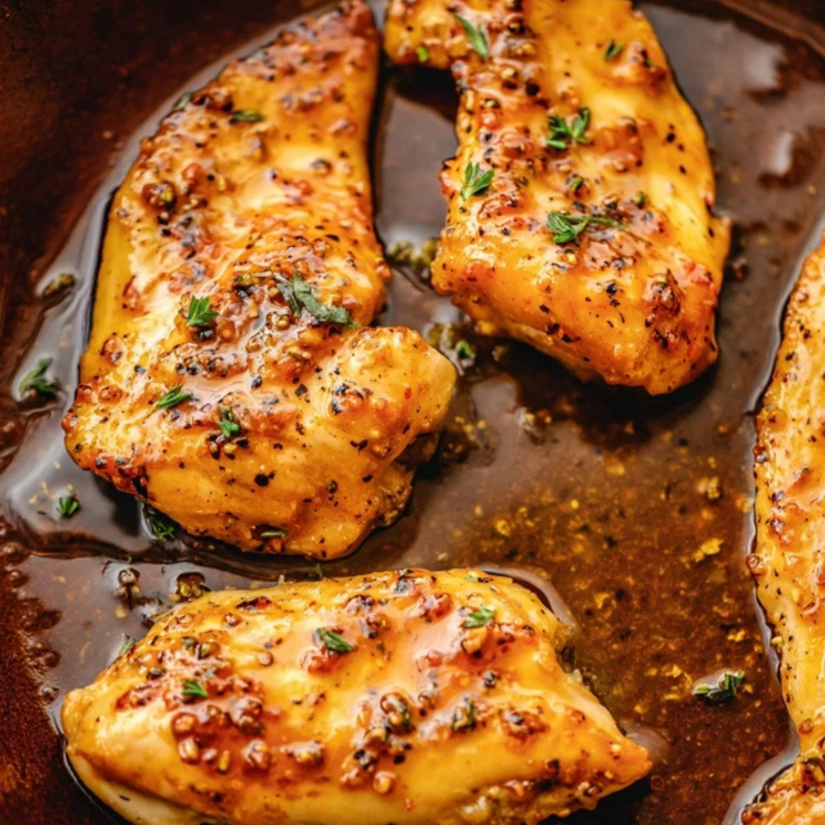 Maple Mustard Glazed Chicken