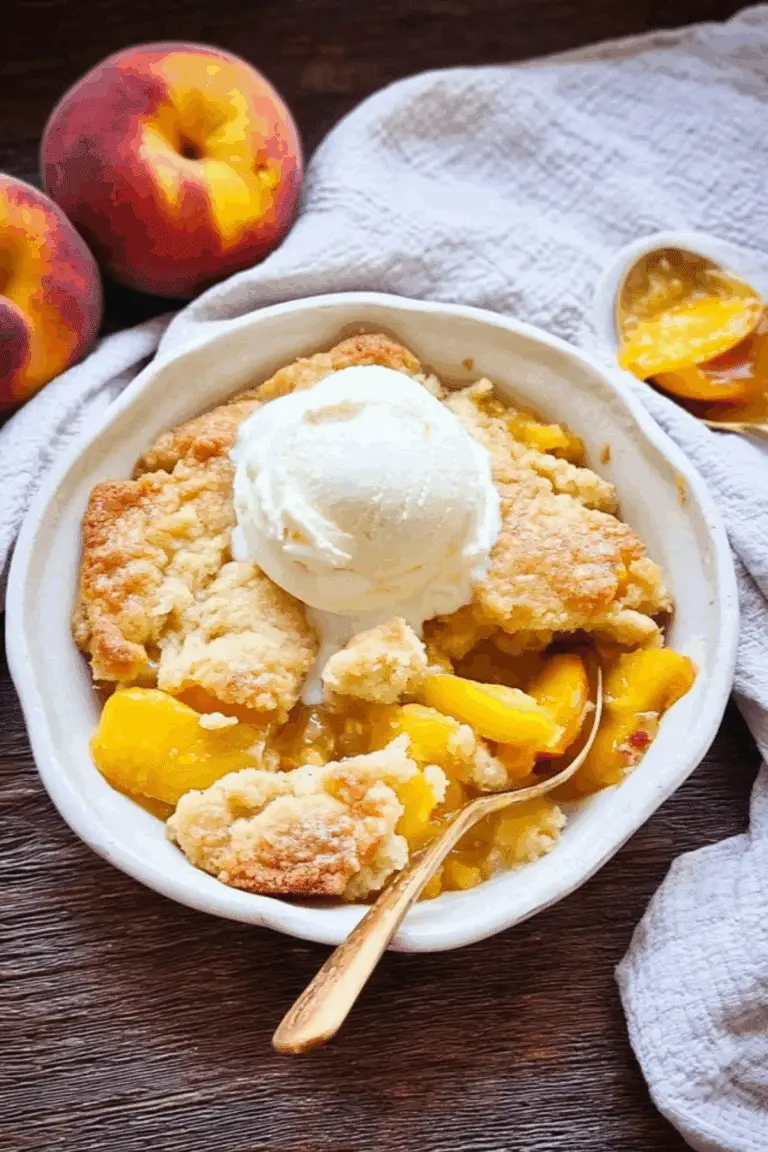 Nectarine Cobbler