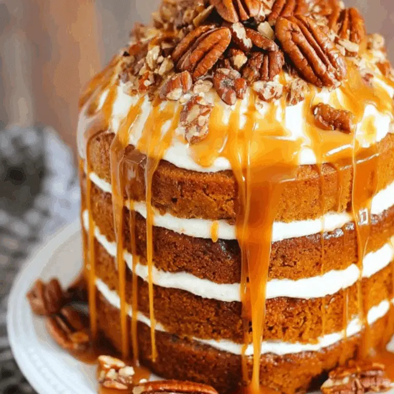 Pumpkin Salted Caramel Cake