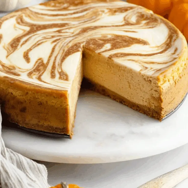Pumpkin Swirl Cheesecake