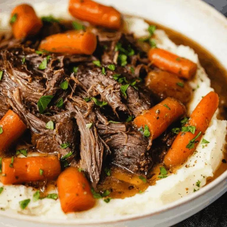 Slow Cooker Garlic Herb Pot Roast