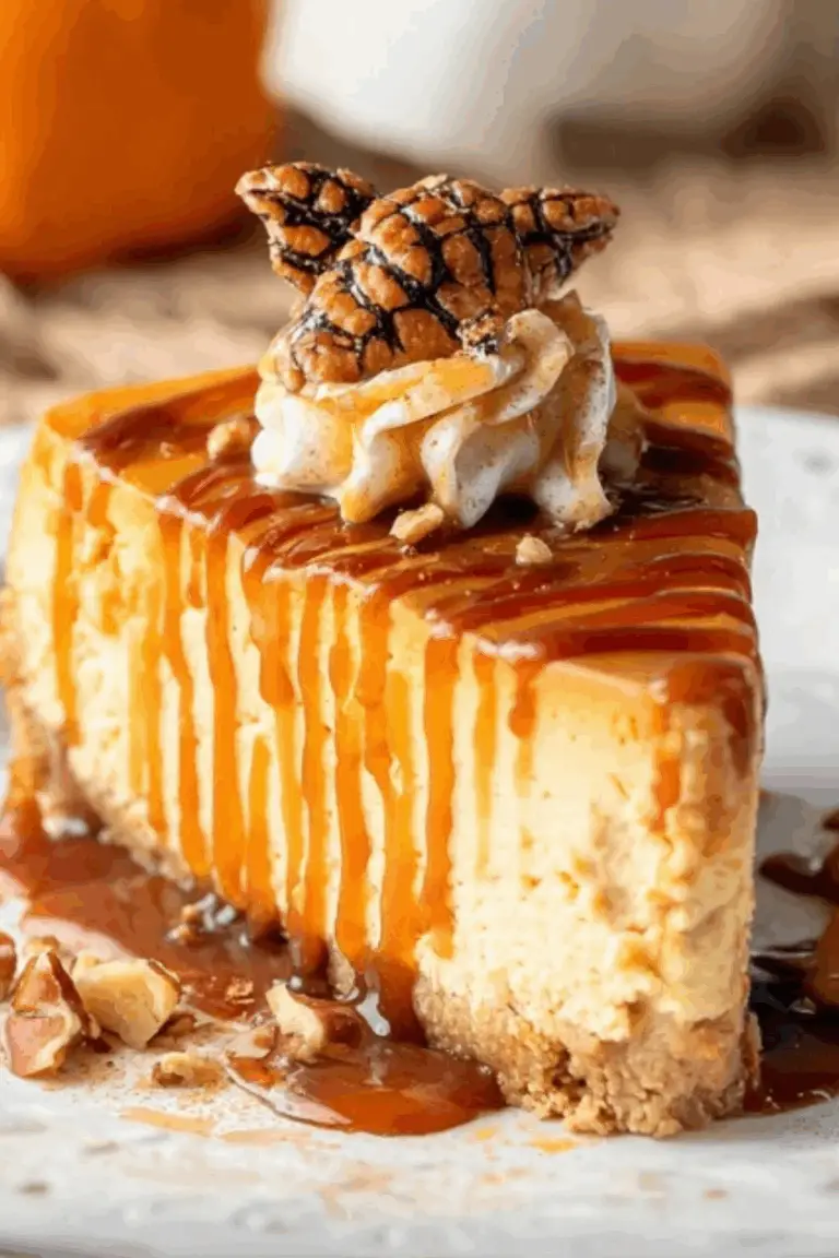 Turtle Pumpkin Cheesecake