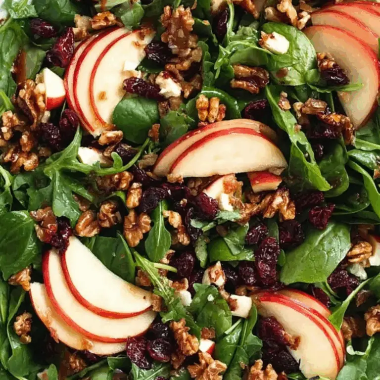 Apple Cranberry Walnut Salad