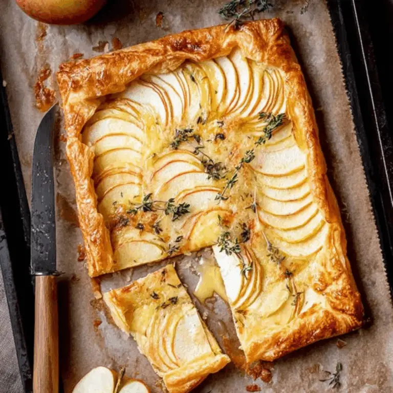 Apple and White Cheddar Tart