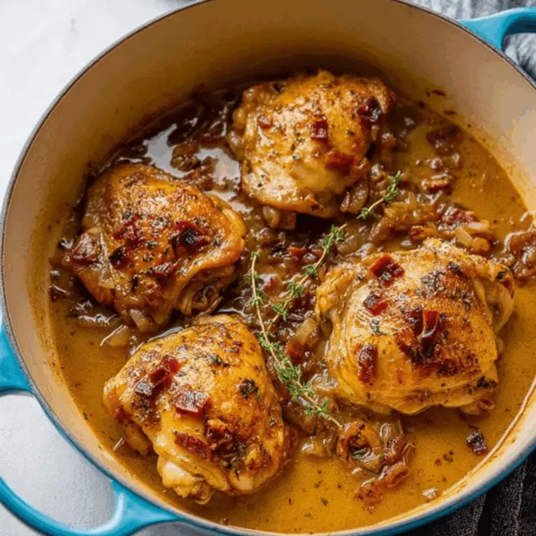 Braised Apple Cider Chicken Thighs