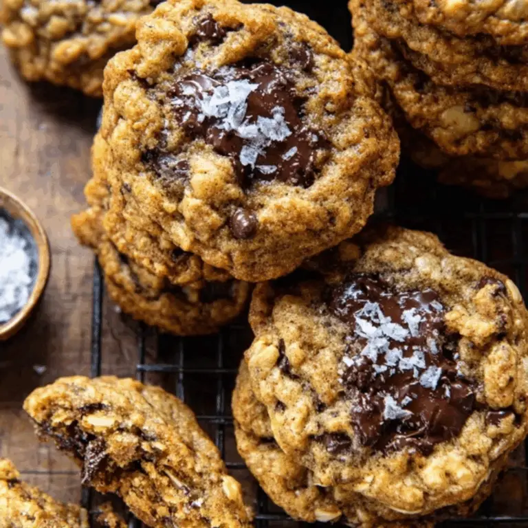 Brown Butter Pumpkin Oatmeal Chocolate Chip Cookies