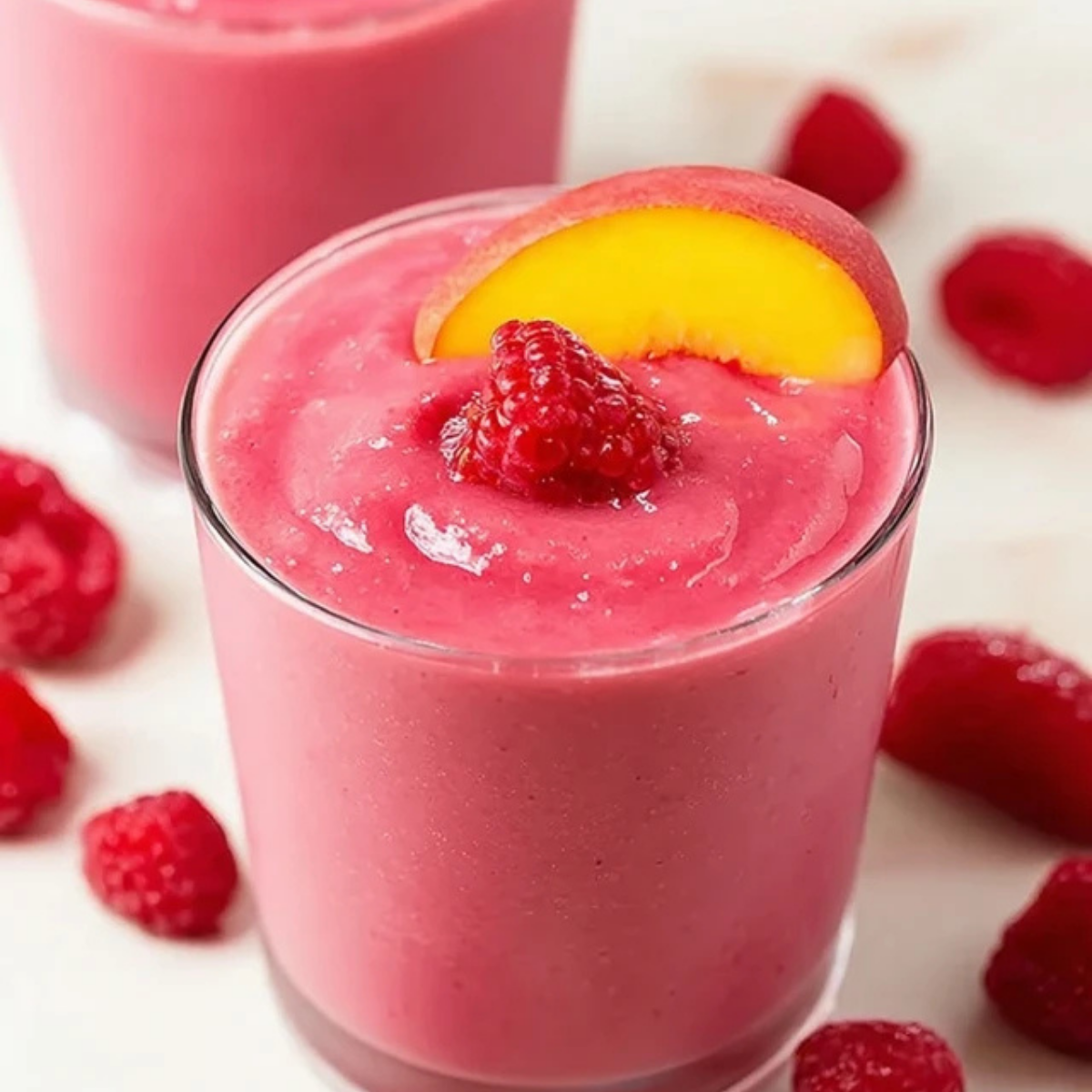 Raspberry Peach Smoothie