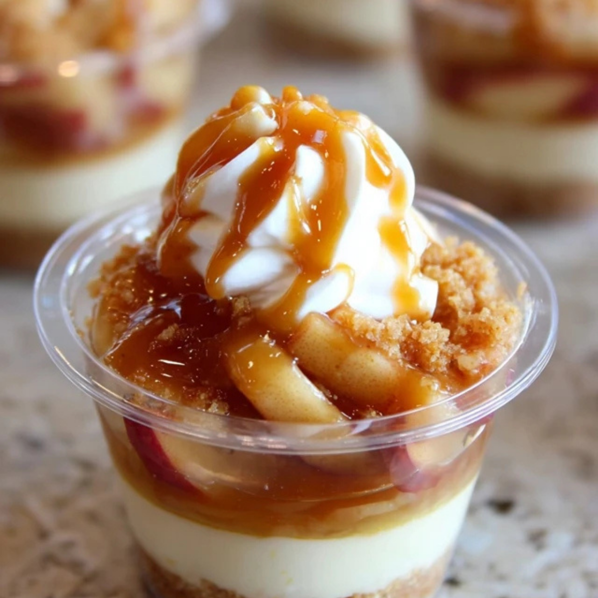 Caramel Apple Dessert Cups