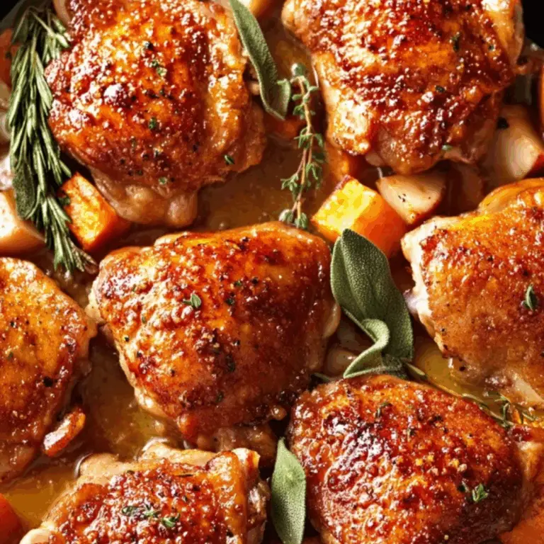 Cider Glazed Chicken Thighs