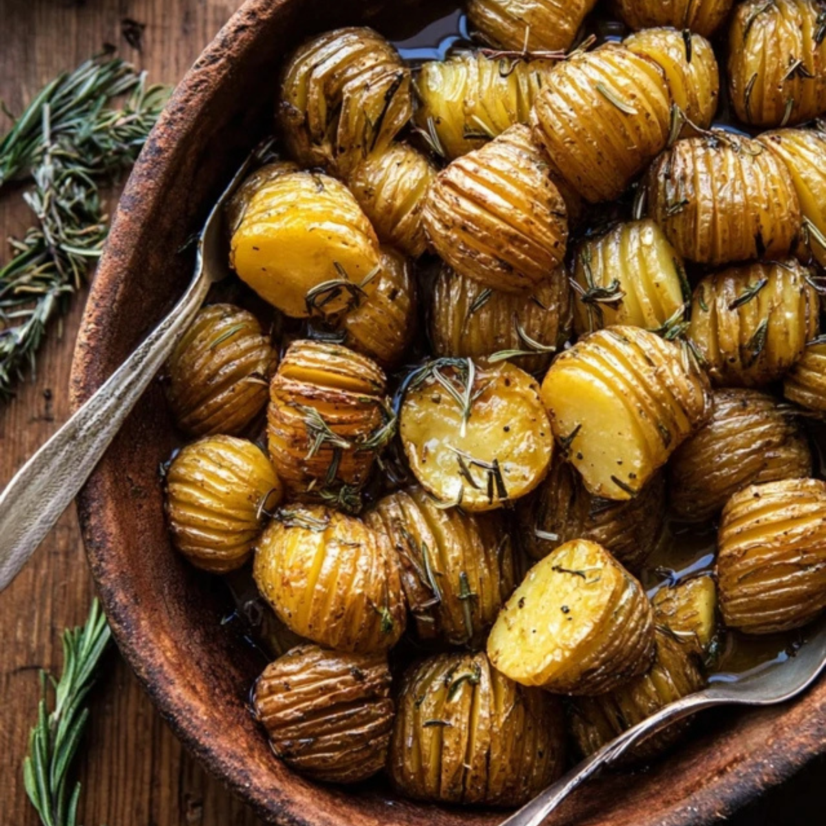 Crispy Rosemary Butter Roasted Potatoes Recipe - What To Cook
