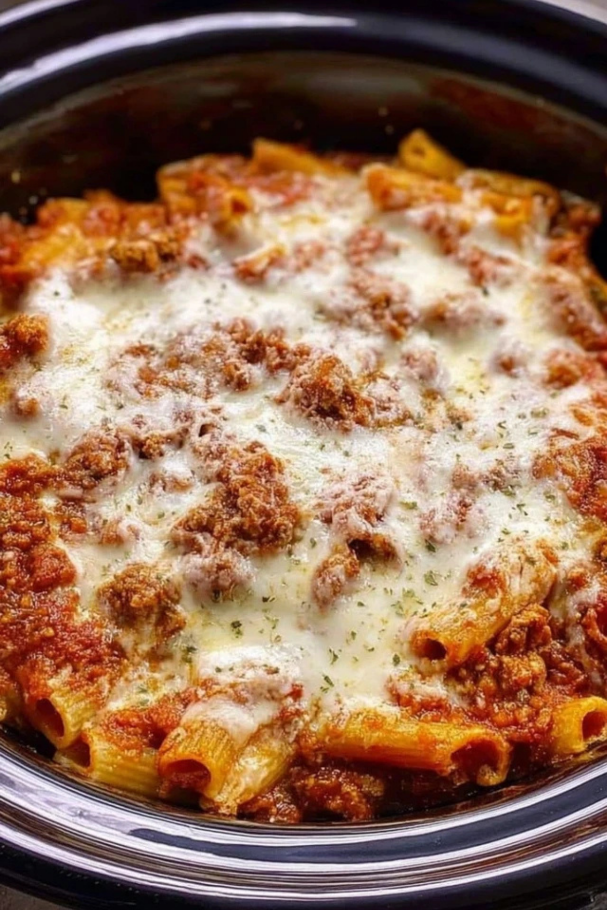 Crock Pot Baked Ziti