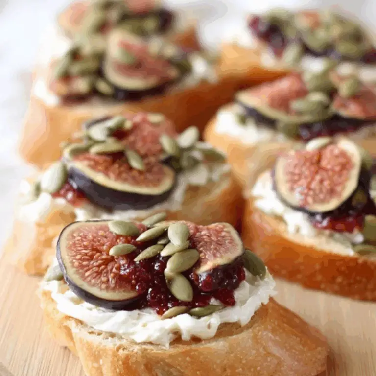 Fig and Pumpkin Seed Bruschetta
