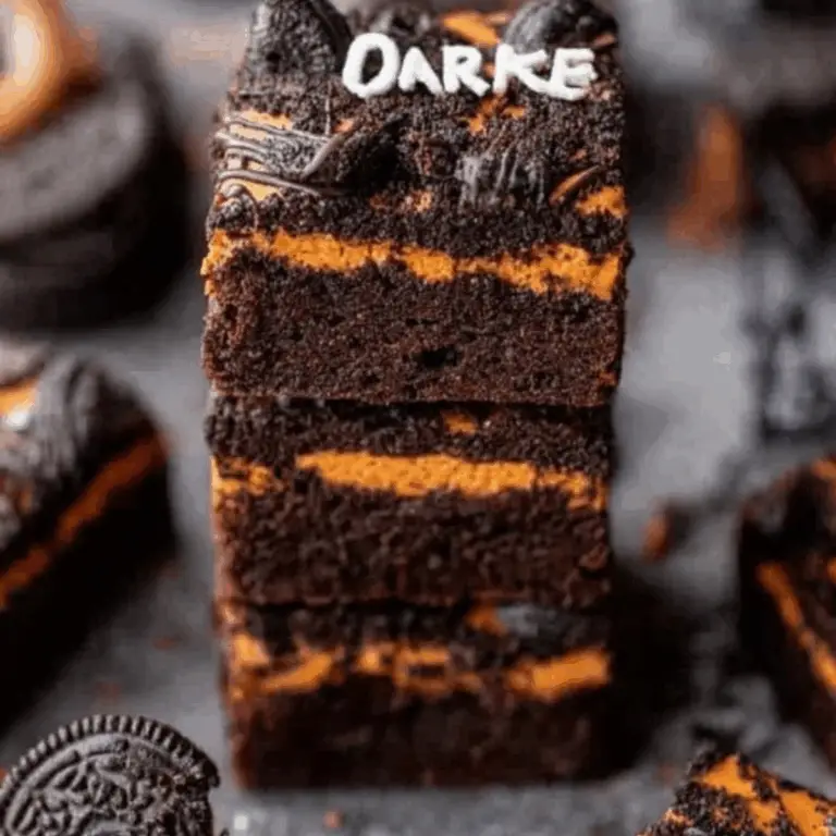 Halloween Oreo Brownies