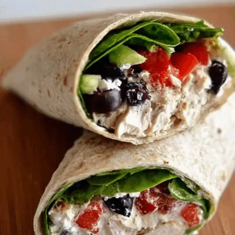 Mediterranean Chicken Wraps