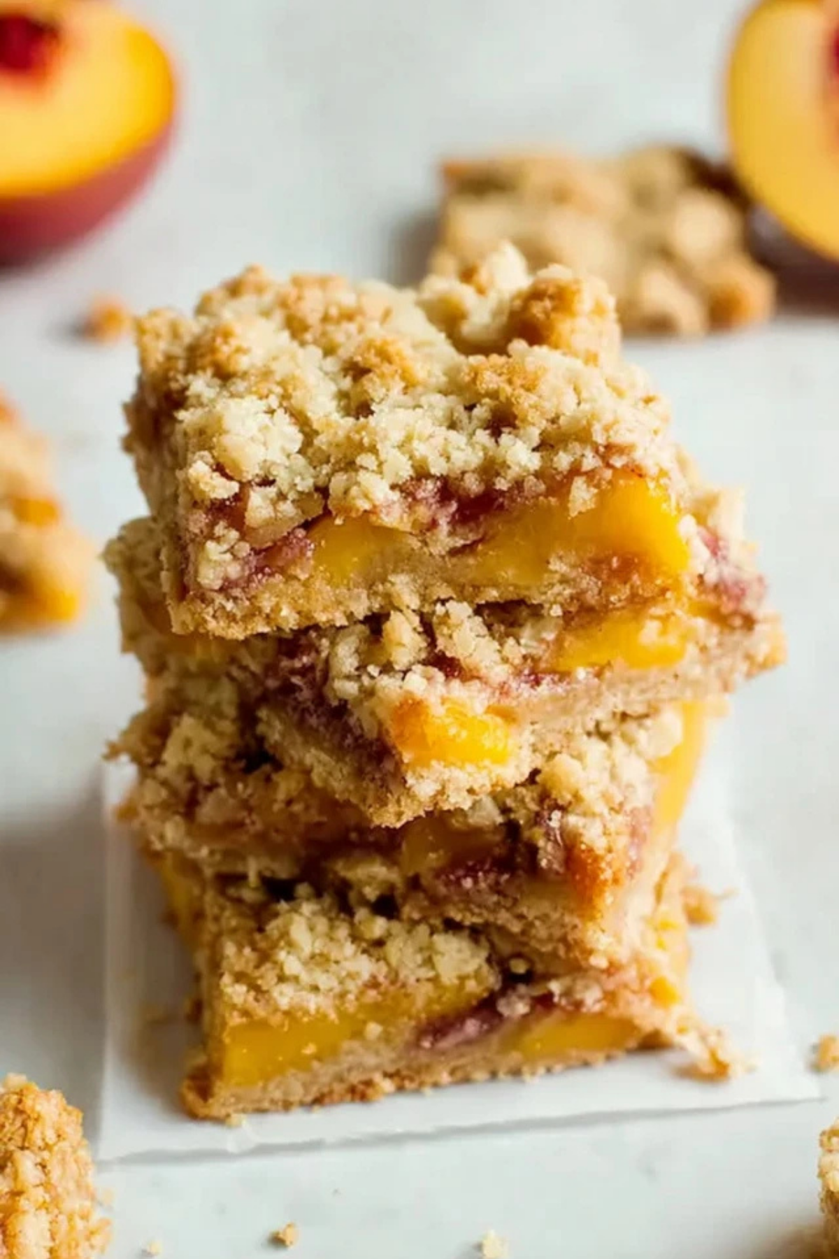 Nectarine Crumble Bars