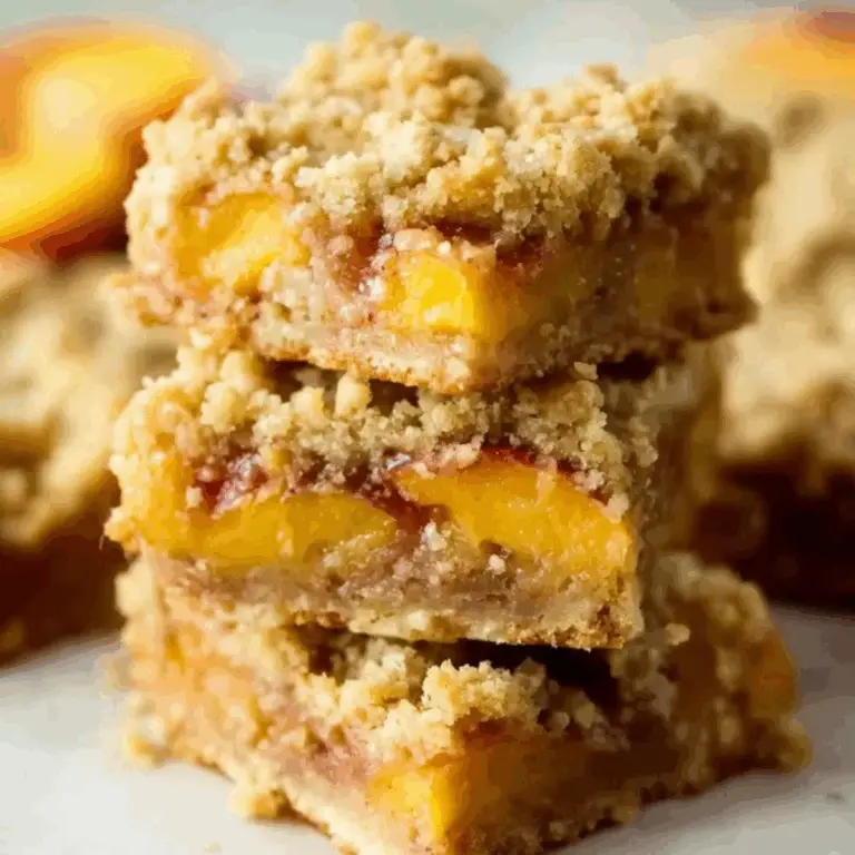 Nectarine Crumble Bars