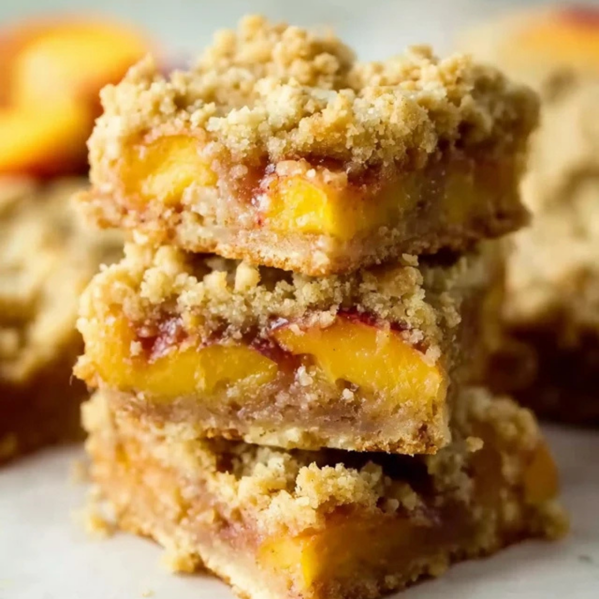 Nectarine Crumble Bars