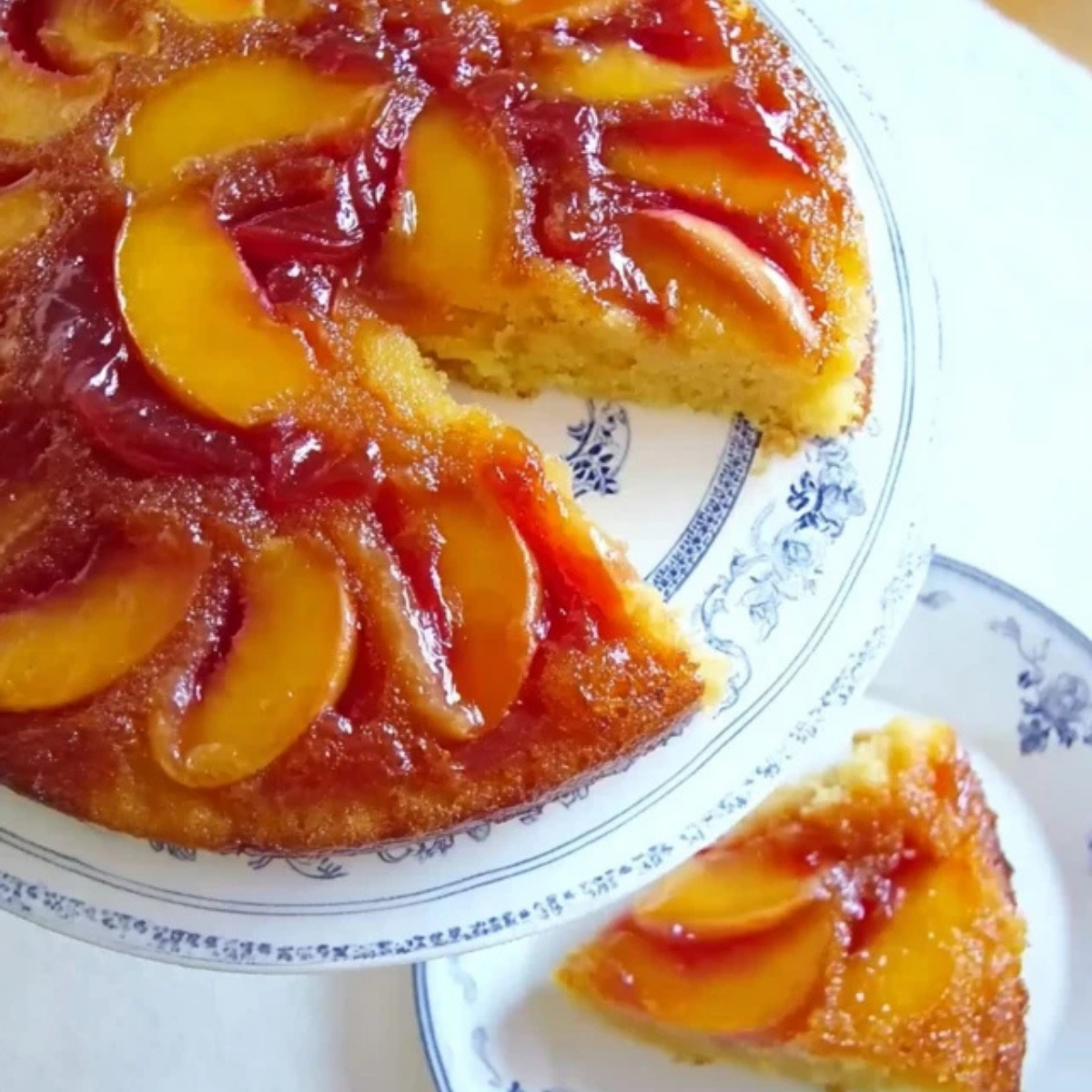 Nectarine Upside Down Cake