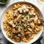 One Pan Chicken Stroganoff