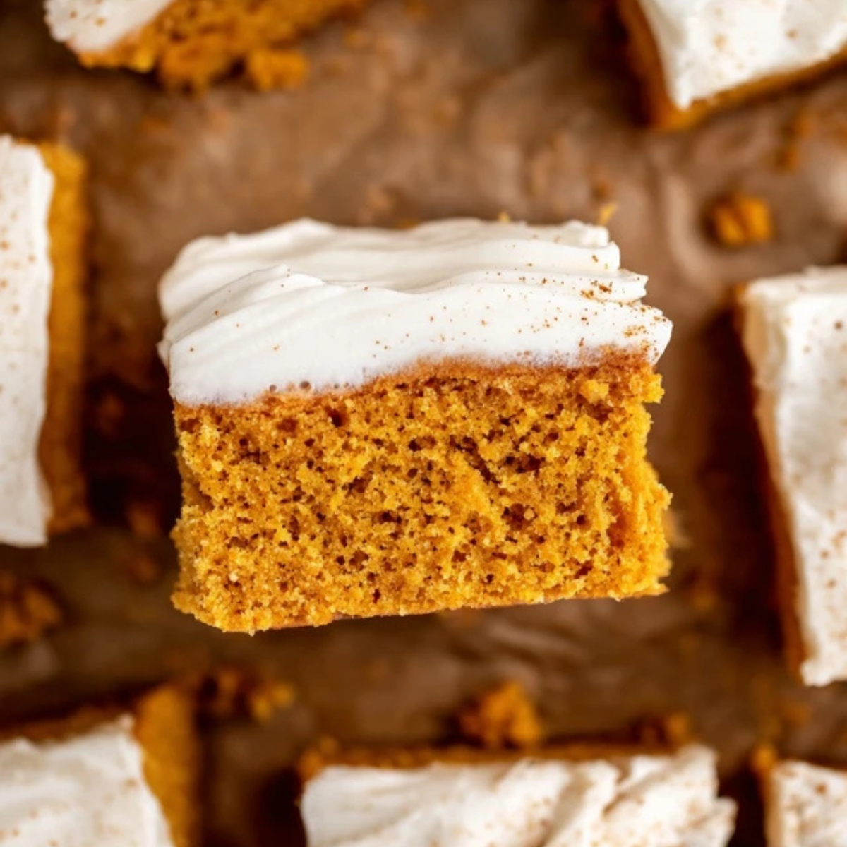 Pumpkin Bars with Cream Cheese Frosting