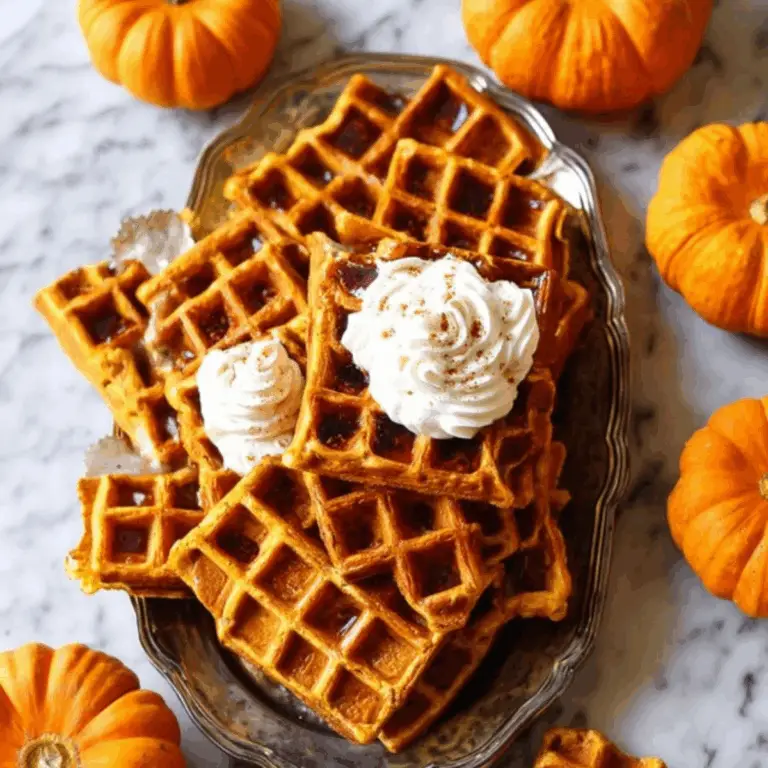 Pumpkin Spice Waffles