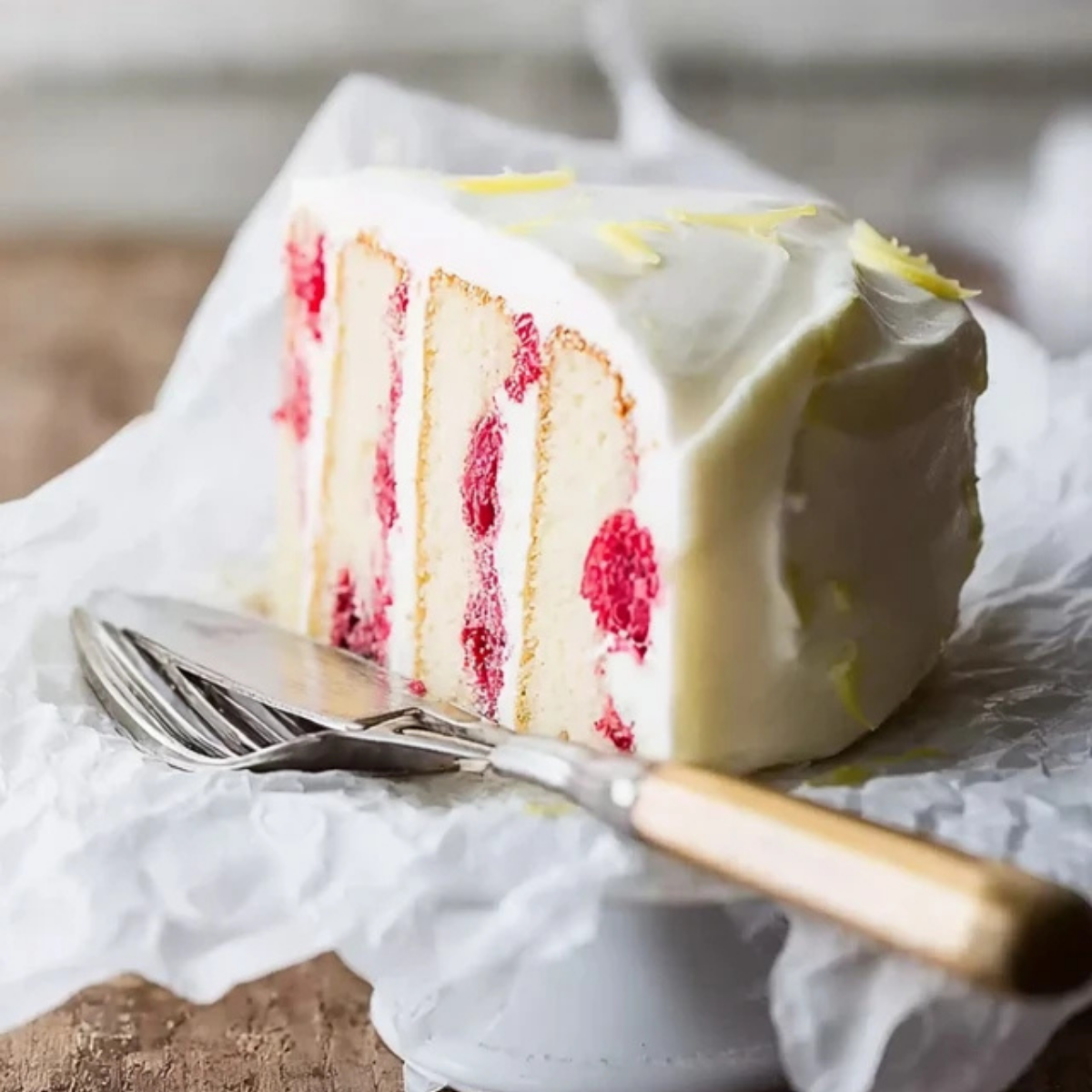Raspberry Cake with Lemon Buttercream