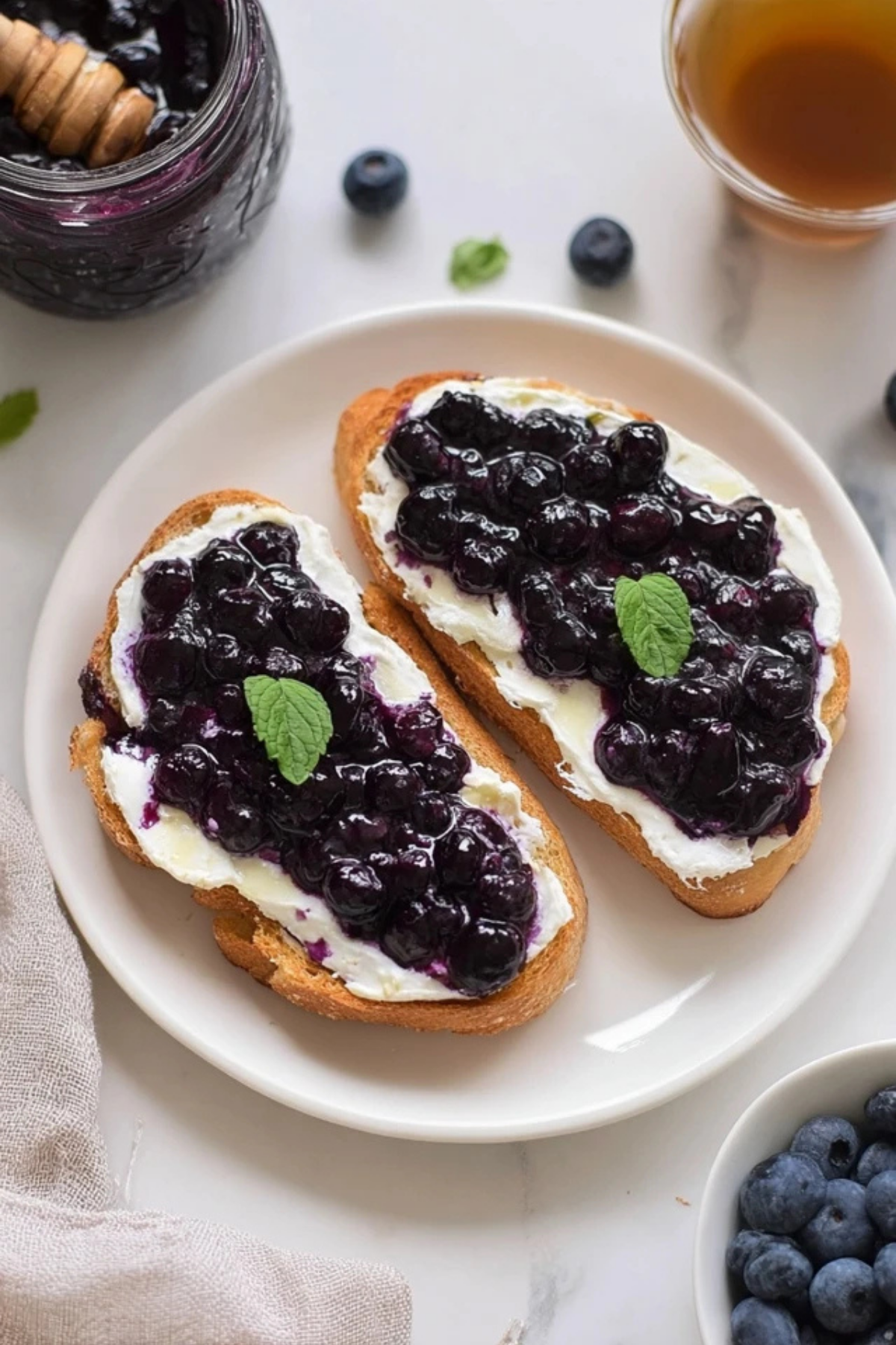 Roasted Blueberry Toast