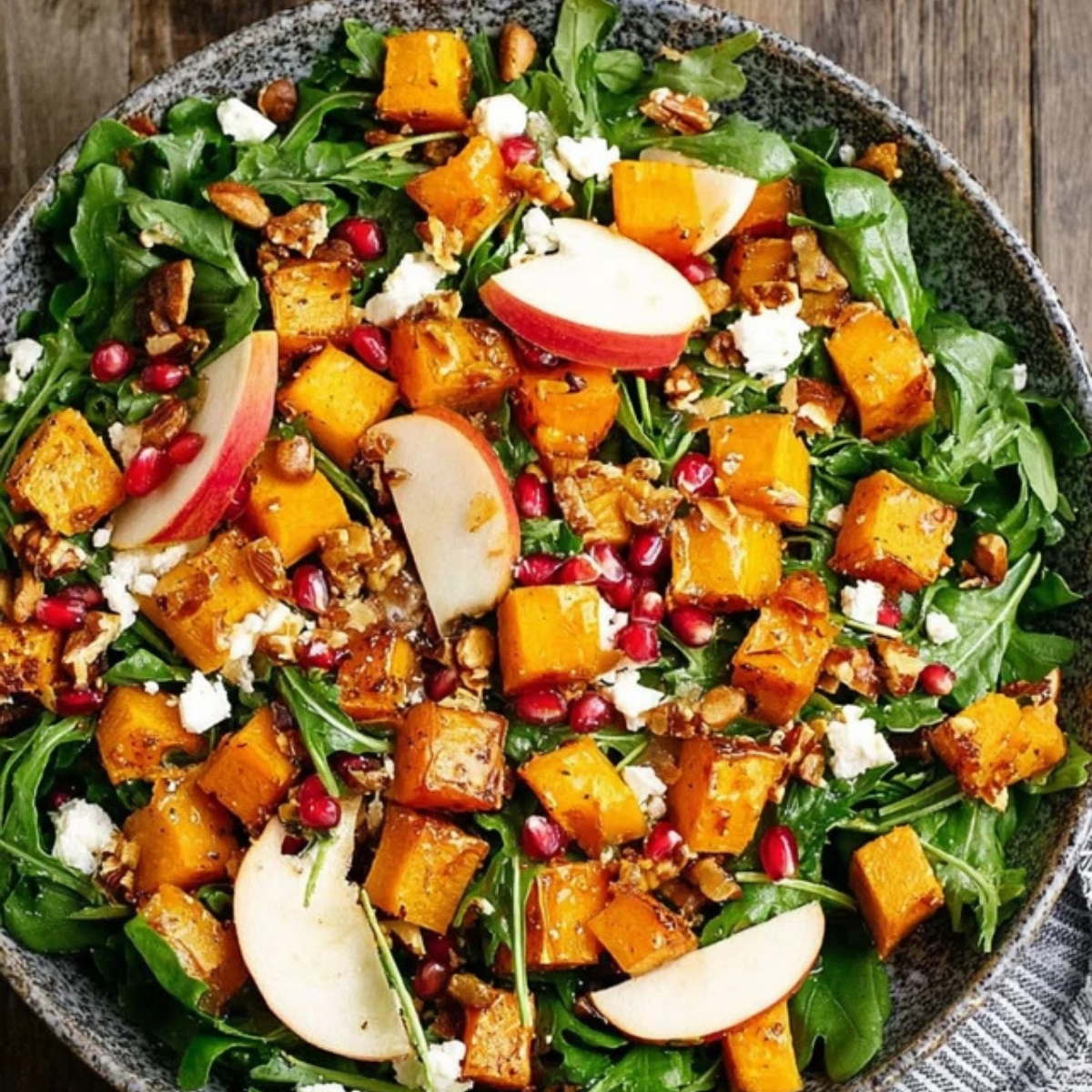 Salad with Butternut Squash and Apple