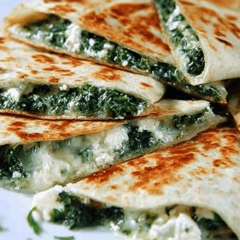 Spinach and Feta Quesadillas