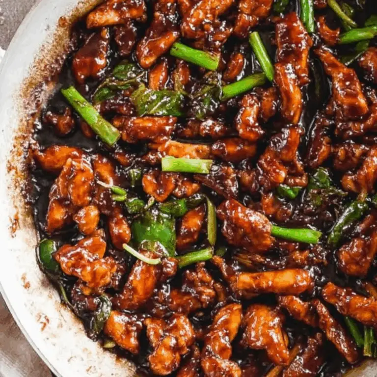 20 Minutes Sweet Savory Mongolian Chicken