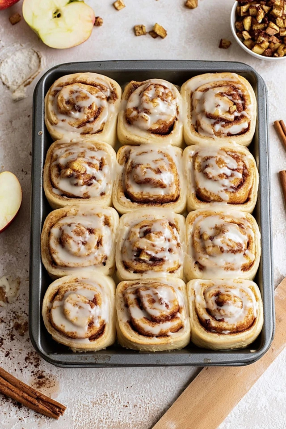 Baked Apple Cinnamon Rolls