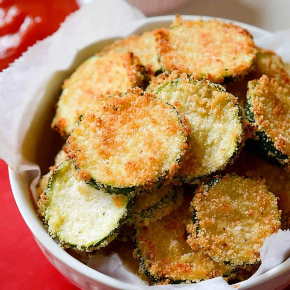 Baked Parmesan Zucchini Chips